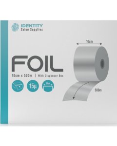 Identity Regular Foil 100mm x 500m - Silver