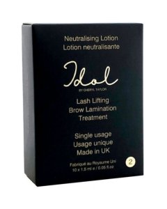 Idol by Cheryl Taylor Brow Lamination Step 2 Neutralising Lotion 10 x 1.5ml Sachets