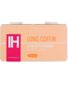 Izabelle Hammon Clear Tip Extensions | Long Coffin 200PC