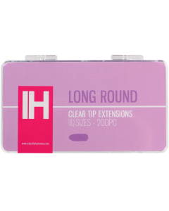 Izabelle Hammon Clear Tip Extensions | Long Round 200PC