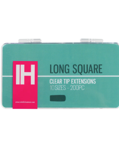 Izabelle Hammon Clear Tip Extensions | Long Square 200PC