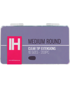 Izabelle Hammon Clear Tip Extensions | Medium Round 200PC
