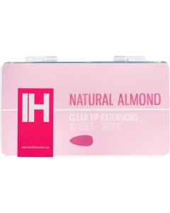 Izabelle Hammon Clear Tip Extensions | Natural Almond 200PC