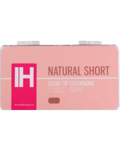 Izabelle Hammon Clear Tip Extensions | Natural Short 200PC