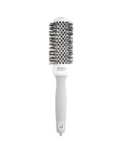 Olivia Garden Expert Blowout Shine Brush 35mm - White & Grey