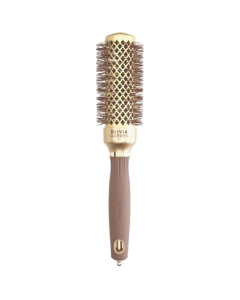 Olivia Garden Expert Blowout Shine Wavy Bristle Brush 35mm - Gold & Brown