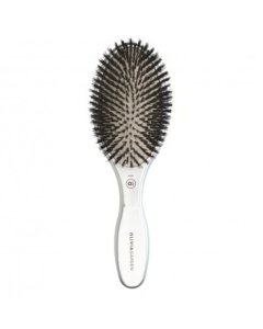 Olivia Garden Expert Care Oval Boar Bristle Brush - Silver