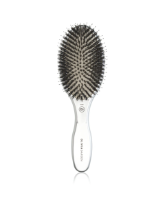 Olivia Garden Expert Care Oval Boar & Nylon Bristle Brush - Silver