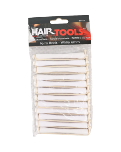 Hair Tools Perm Rods - White 6mm