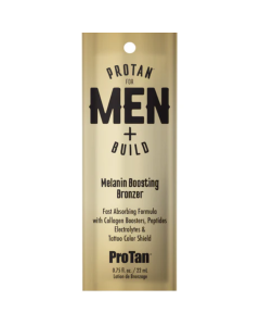 Pro Tan Men + Build Melanin Boosting Bronzer Sachet 22ml (2024)