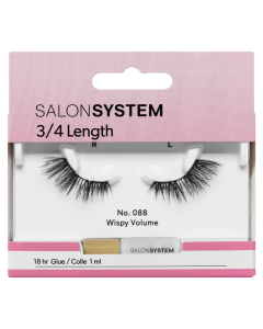 Salon System Strip Lashes - 088 3/4 Length (Wispy Volume)