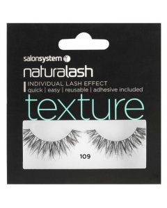 Salon System Naturalash Strip Lashes - 109 Black (TEXTURE)