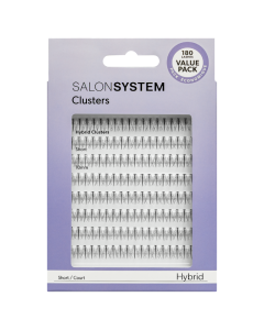 Salon System Hybrid Cluster Lashes (Value Pack) - Short