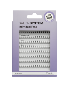 Salon System Individual Fan Lashes (Value Pack) - Short