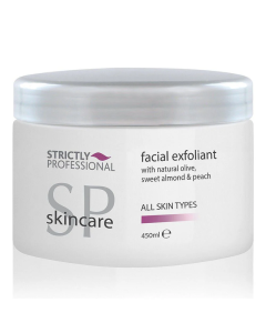 Strictly Professional Facial Exfoliant with Natural Olive Sweet Almond and Peach 450ml