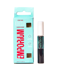 The Eyelash Emporium - Double Act Latex Free 2 In 1 Black And Clear Strip Lash Glue 5ml