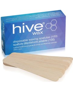 Hive Disposable Waxing Spatulas 15cm x 2cm (Box Of 100)