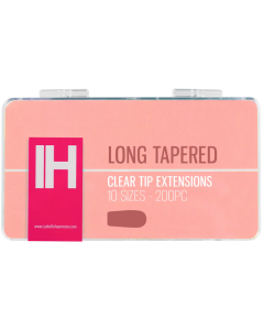 Izabelle Hammon Clear Tip Extensions | Long Tapered 200PC