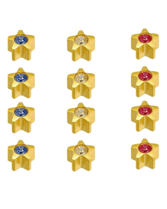 Caflon Gold Regular Assorted Starstone Pk12