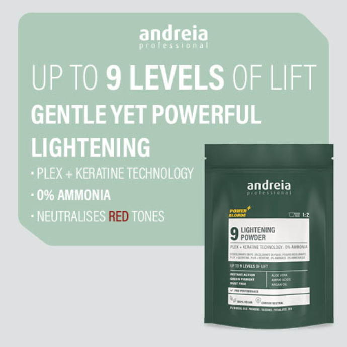 Unlock Your Brightest Blonde: Andreiaʼs Lightening Cream & Powder Range