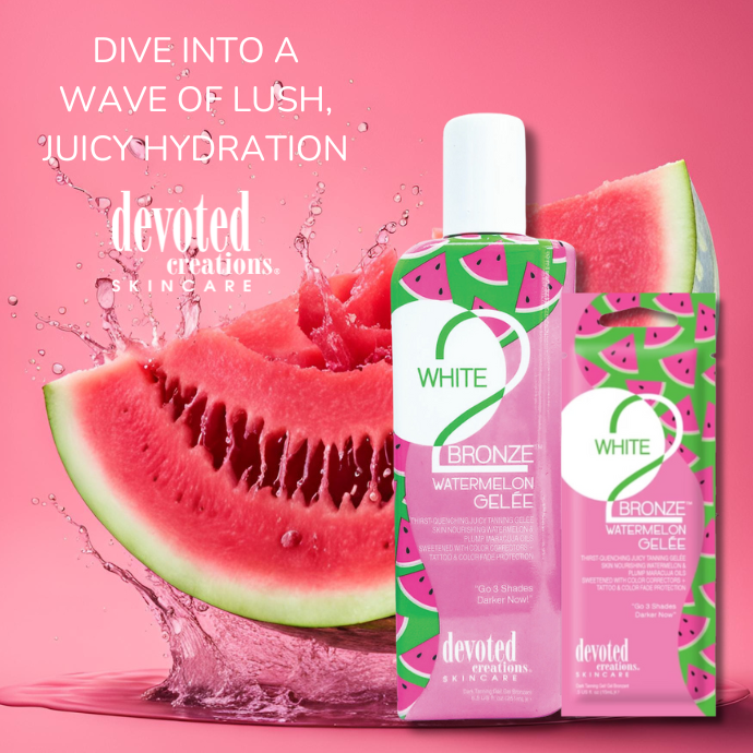 Devoted Creations White 2 Bronze Watermelon Gelee Bottle 251ml