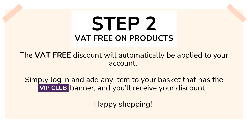 VAT FREE on products at CM Hair and Beauty Supplies VIP CLUB