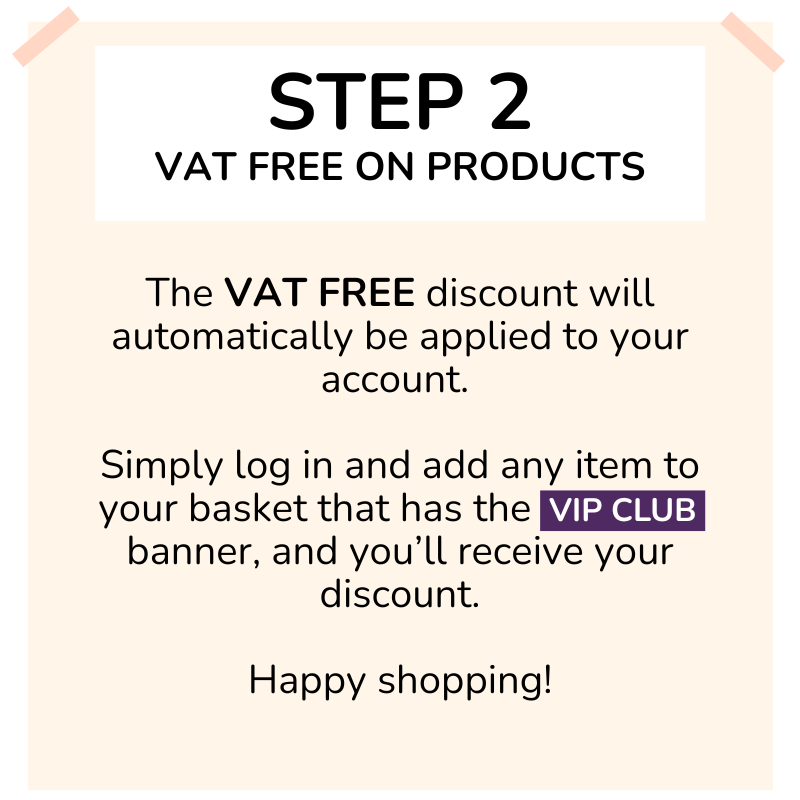 VAT FREE on products at CM Hair and Beauty Supplies VIP CLUB